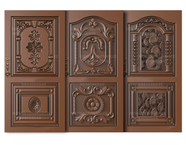 Four wooden doors, which portray sophistication and elegance, will enhance an impression of opulence