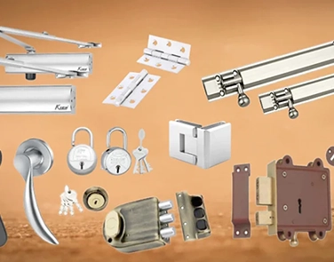 High-quality hinges, handles, locks, and stoppers for stylish doors and windows in Thiruvananthapuram