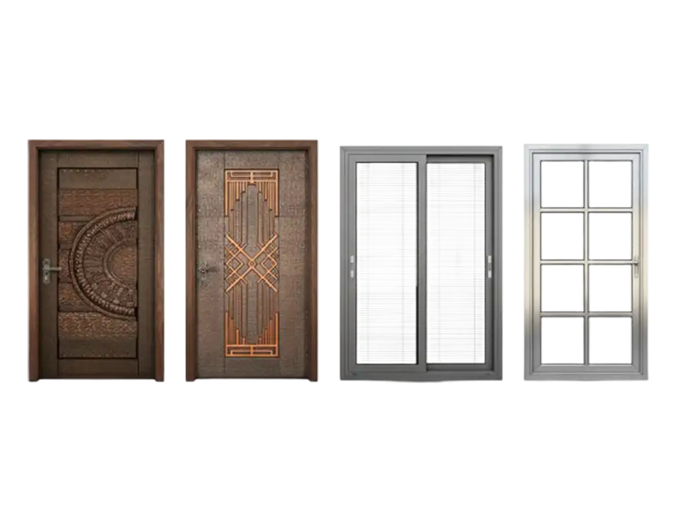 Premium quality doors and windows manufactured by Dhavamani Enterprises in Trichy